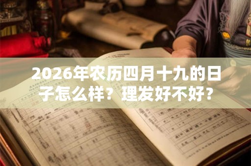 2026年农历四月十九的日子怎么样?理发好不好? 2026年农历四月十九的日子怎么样?理发好不好?