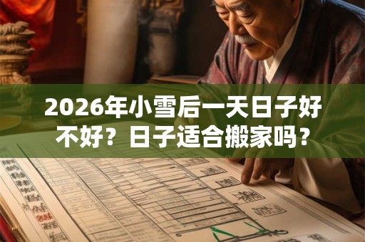 2026年小雪后一天日子好不好?日子适合搬家吗? 2026年小雪后一天日子好不好?日子适合搬家吗?