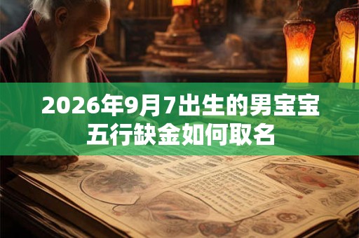 2026年9月7出生的男宝宝五行缺金如何取名 2026年9月7出生的男宝宝五行缺金如何取名