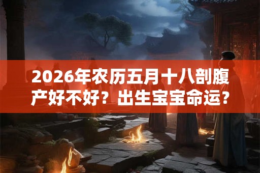 2026年农历五月十八剖腹产好不好？出生宝宝命运？