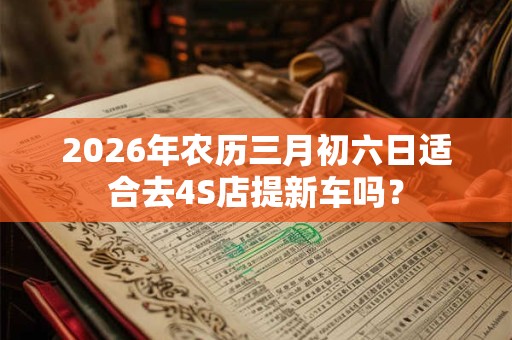 2026年农历三月初六日适合去4S店提新车吗? 2026年农历三月初六日适合去4S店提新车吗?