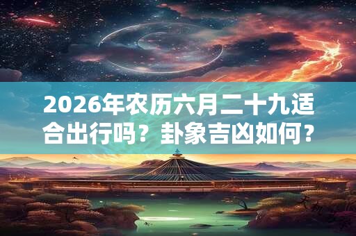 2026年农历六月二十九适合出行吗？卦象吉凶如何？