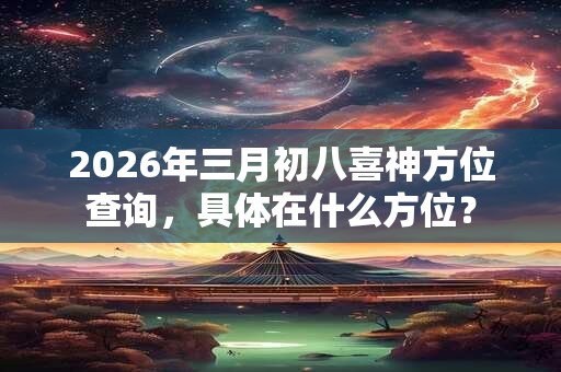 2026年三月初八喜神方位查询,具体在什么方位? 2026年三月初八喜神方位查询,具体在什么方位?
