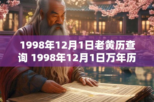 1998年12月1日老黄历查询 1998年12月1日万年历黄道吉日 1998年12月1日老黄历查询 1998年12月1日万年历黄道吉日