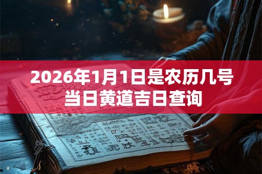 2026年1月1日是农历几号 当日黄道吉日查询 2026年1月1日是农历几号 当日黄道吉日查询