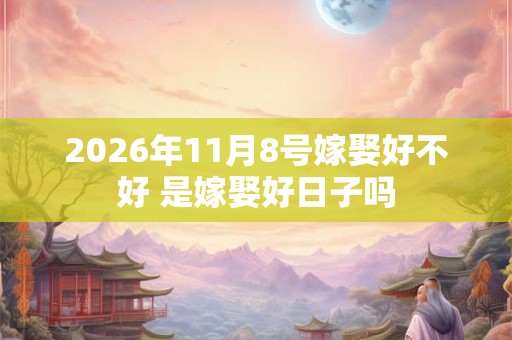 2026年11月8号嫁娶好不好 是嫁娶好日子吗