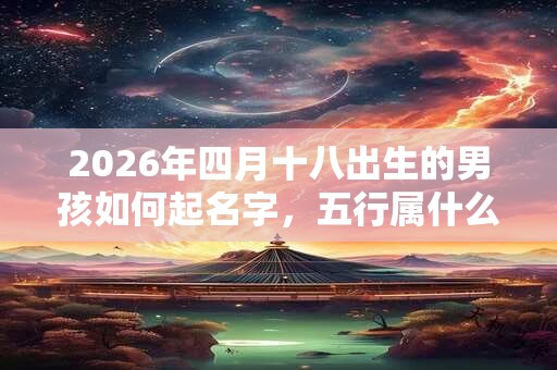 2026年四月十八出生的男孩如何起名字，五行属什么