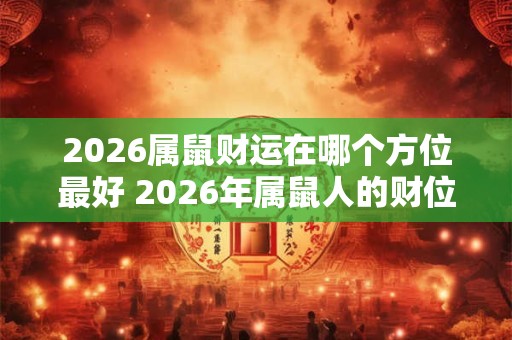 2026属鼠财运在哪个方位最好 2026年属鼠人的财位在哪 2026属鼠财运在哪个方位最好 2026年属鼠人的财位在哪