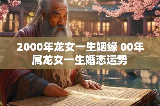 2000年龙女一生姻缘 00年属龙女一生婚恋运势 2000年龙女一生姻缘 00年属龙女一生婚恋运势