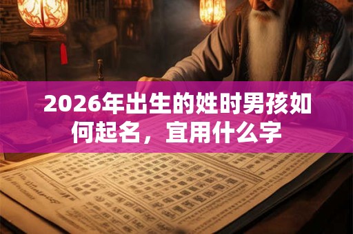 2026年出生的姓时男孩如何起名,宜用什么字 2026年出生的姓时男孩如何起名,宜用什么字