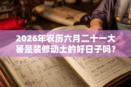 2026年农历六月二十一大暑是装修动土的好日子吗? 2026年农历六月二十一大暑是装修动土的好日子吗?