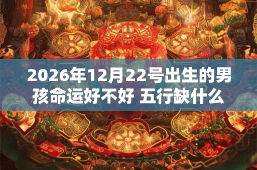 2026年12月22号出生的男孩命运好不好 五行缺什么 2026年12月22号出生的男孩命运好不好 五行缺什么
