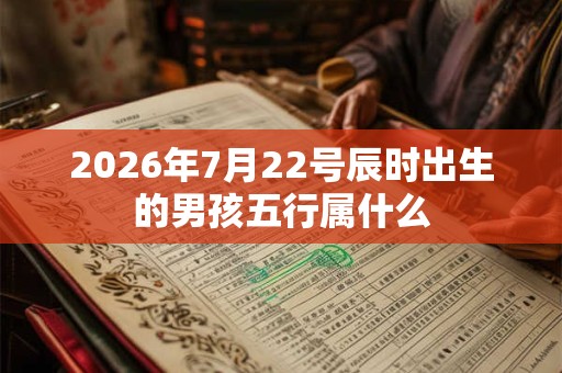 2026年7月22号辰时出生的男孩五行属什么 2026年7月22号辰时出生的男孩五行属什么