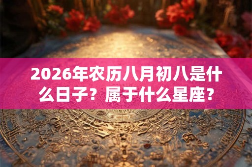 2026年农历八月初八是什么日子?属于什么星座? 2026年农历八月初八是什么日子?属于什么星座?