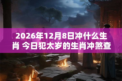 2026年12月8日冲什么生肖 今日犯太岁的生肖冲煞查询: 2026年12月8日冲什么生肖 今日犯太岁的生肖冲煞查询: