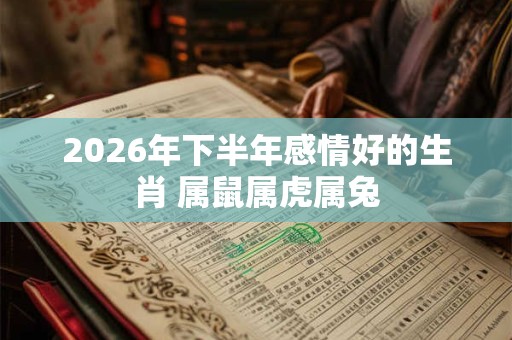 2026年下半年感情好的生肖 属鼠属虎属兔 2026年下半年感情好的生肖 属鼠属虎属兔