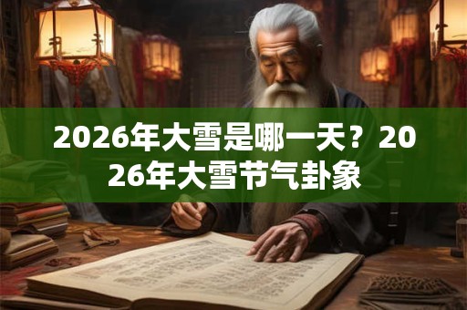 2026年大雪是哪一天?2026年大雪节气卦象 2026年大雪是哪一天?2026年大雪节气卦象