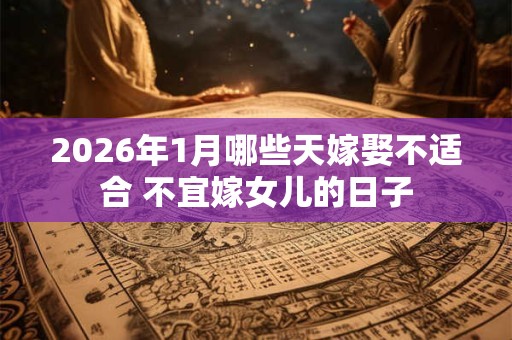 2026年1月哪些天嫁娶不适合 不宜嫁女儿的日子 2026年1月哪些天嫁娶不适合 不宜嫁女儿的日子