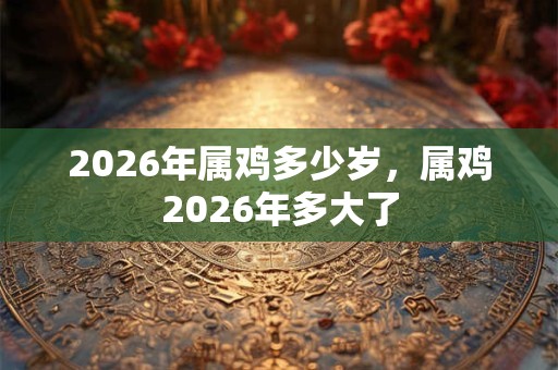 2026年属鸡多少岁，属鸡2026年多大了