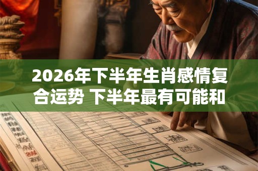 2026年下半年生肖感情复合运势 下半年最有可能和前任复合的生肖 2026年下半年生肖感情复合运势 下半年最有可能和前任复合的生肖