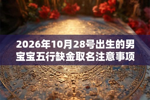 2026年10月28号出生的男宝宝五行缺金取名注意事项 2026年10月28号出生的男宝宝五行缺金取名注意事项
