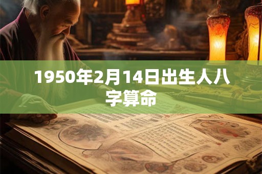 1950年2月14日出生人八字算命 1950年2月14日出生人八字算命