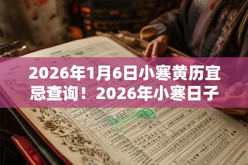 2026年1月6日小寒黄历宜忌查询！2026年小寒日子好不好？