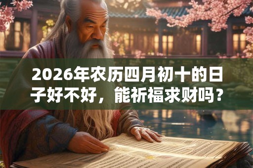 2026年农历四月初十的日子好不好,能祈福求财吗? 2026年农历四月初十的日子好不好,能祈福求财吗?