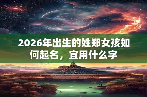 2026年出生的姓郑女孩如何起名，宜用什么字
