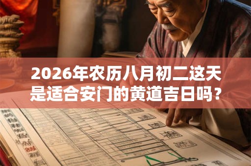 2026年农历八月初二这天是适合安门的黄道吉日吗？