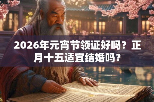 2026年元宵节领证好吗?正月十五适宜结婚吗? 2026年元宵节领证好吗?正月十五适宜结婚吗?