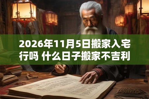 2026年11月5日搬家入宅行吗 什么日子搬家不吉利 2026年11月5日搬家入宅行吗 什么日子搬家不吉利