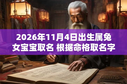 2026年11月4日出生属兔女宝宝取名 根据命格取名字 2026年11月4日出生属兔女宝宝取名 根据命格取名字