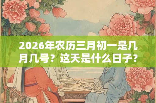 2026年农历三月初一是几月几号?这天是什么日子? 2026年农历三月初一是几月几号?这天是什么日子?