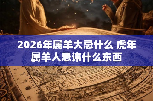 2026年属羊大忌什么 虎年属羊人忌讳什么东西