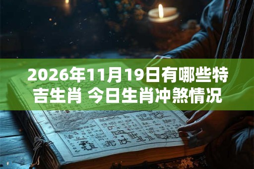 2026年11月19日有哪些特吉生肖 今日生肖冲煞情况 2026年11月19日有哪些特吉生肖 今日生肖冲煞情况