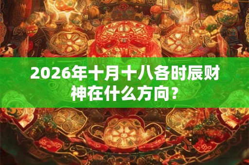 2026年十月十八各时辰财神在什么方向? 2026年十月十八各时辰财神在什么方向?