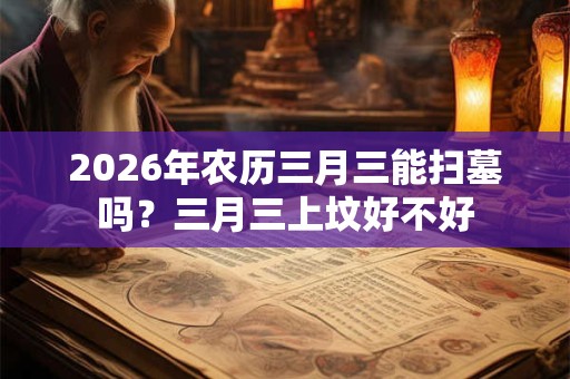 2026年农历三月三能扫墓吗？三月三上坟好不好