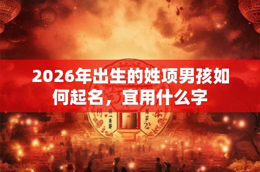 2026年出生的姓项男孩如何起名，宜用什么字