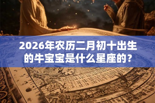 2026年农历二月初十出生的牛宝宝是什么星座的？