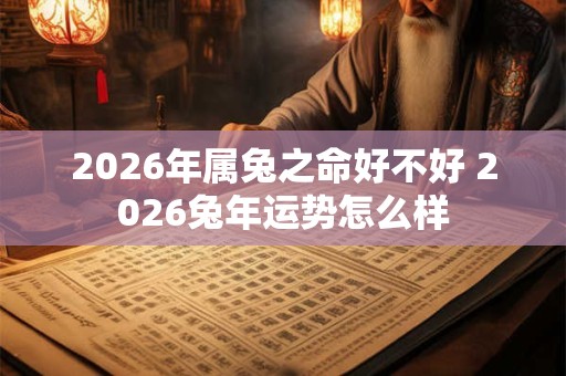2026年属兔之命好不好 2026兔年运势怎么样