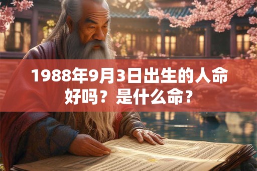 1988年9月3日出生的人命好吗？是什么命？