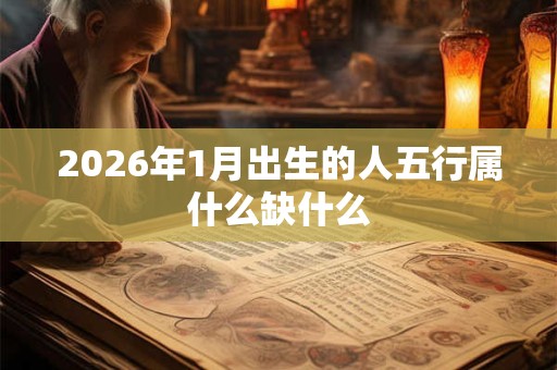 2026年1月出生的人五行属什么缺什么