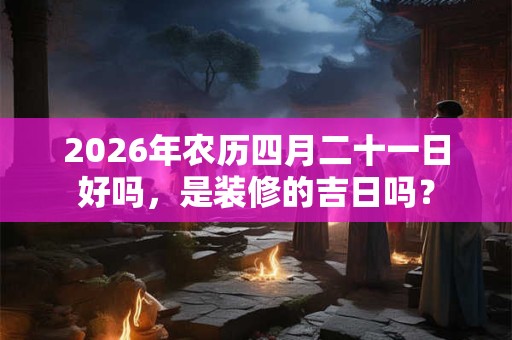 2026年农历四月二十一日好吗，是装修的吉日吗？