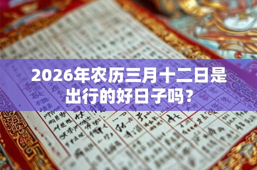 2026年农历三月十二日是出行的好日子吗? 2026年农历三月十二日是出行的好日子吗?