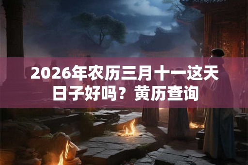 2026年农历三月十一这天日子好吗?黄历查询 2026年农历三月十一这天日子好吗?黄历查询