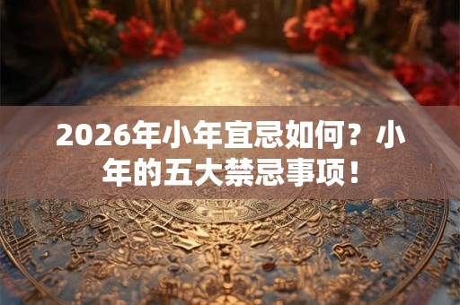 2026年小年宜忌如何？小年的五大禁忌事项！