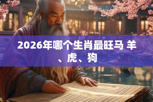 2026年哪个生肖最旺马 羊、虎、狗 2026年哪个生肖最旺马 羊、虎、狗