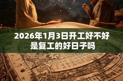 2026年1月3日开工好不好 是复工的好日子吗