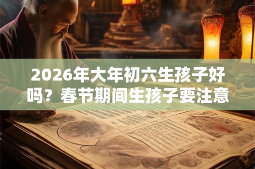 2026年大年初六生孩子好吗?春节期间生孩子要注意什么? 2026年大年初六生孩子好吗?春节期间生孩子要注意什么?